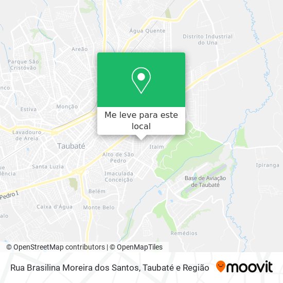 Rua Brasilina Moreira dos Santos mapa