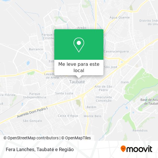 Fera Lanches mapa