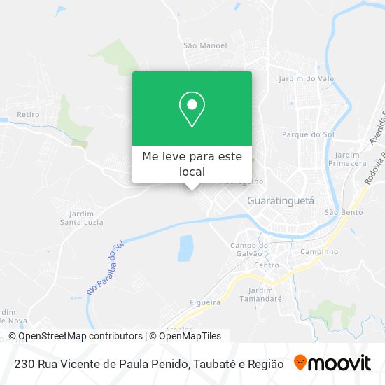 230 Rua Vicente de Paula Penido mapa