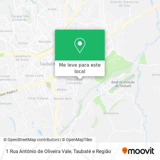 1 Rua Antônio de Oliveira Vale mapa