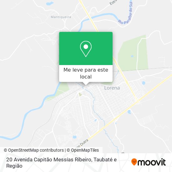 20 Avenida Capitão Messías Ribeiro mapa