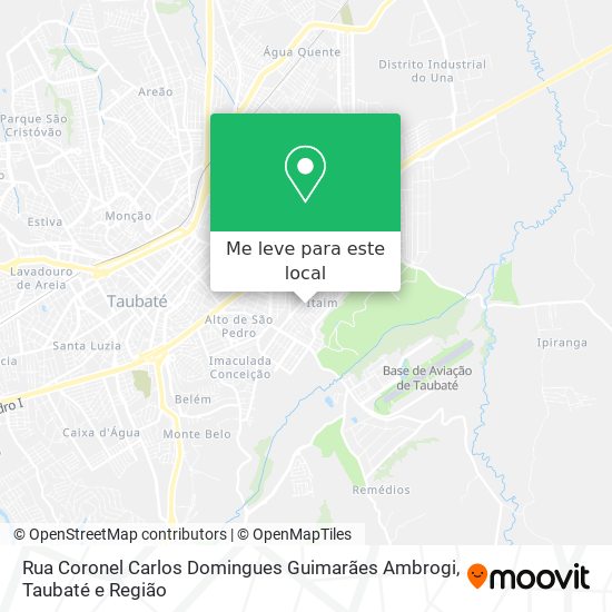 Rua Coronel Carlos Domingues Guimarães Ambrogi mapa