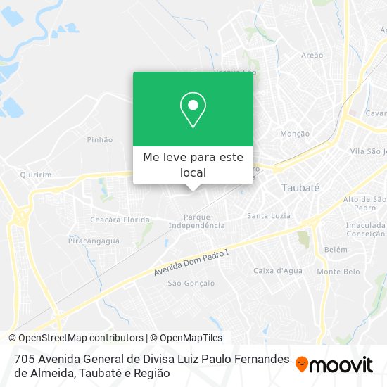 705 Avenida General de Divisa Luiz Paulo Fernandes de Almeida mapa