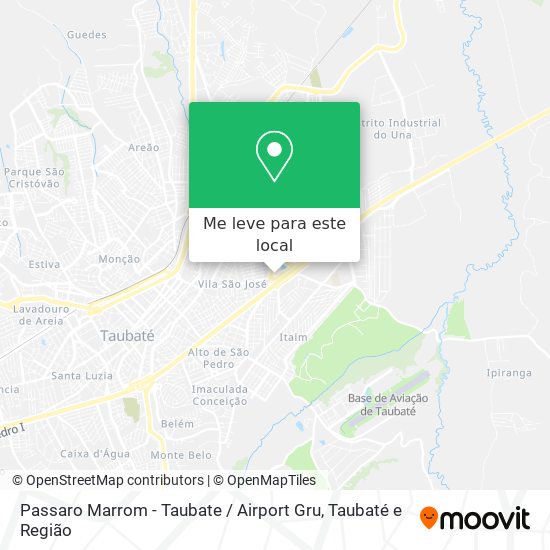 Passaro Marrom - Taubate / Airport Gru mapa