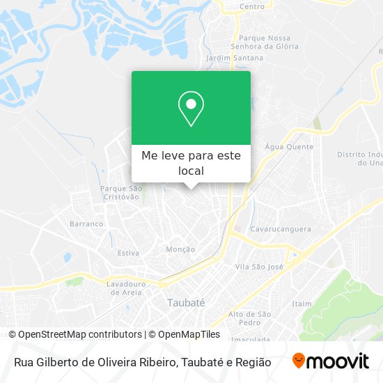 Rua Gilberto de Oliveira Ribeiro mapa