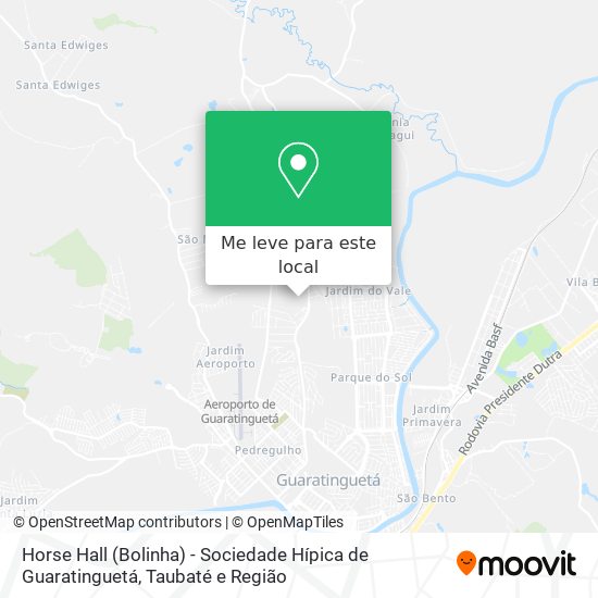 Horse Hall (Bolinha) - Sociedade Hípica de Guaratinguetá mapa