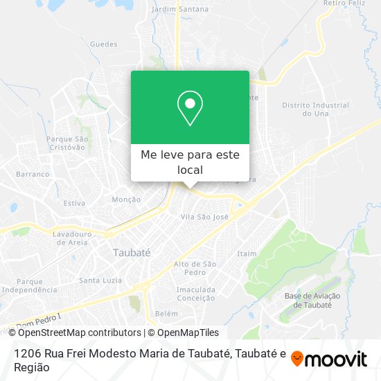 1206 Rua Frei Modesto Maria de Taubaté mapa
