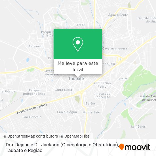 Dra. Rejane e Dr. Jackson (Ginecologia e Obstetrícia) mapa