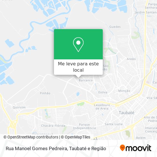 Rua Manoel Gomes Pedreira mapa
