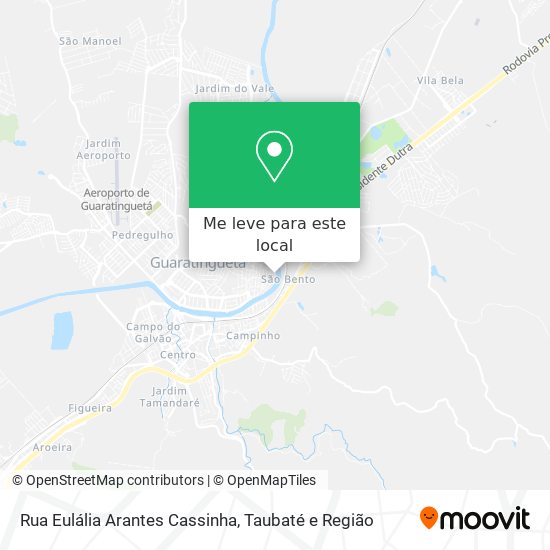 Rua Eulália Arantes Cassinha mapa