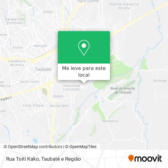 Rua Toiti Kako mapa