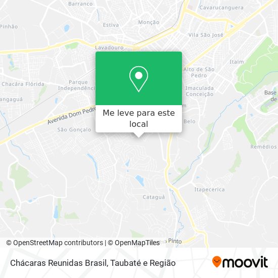 Chácaras Reunidas Brasil mapa