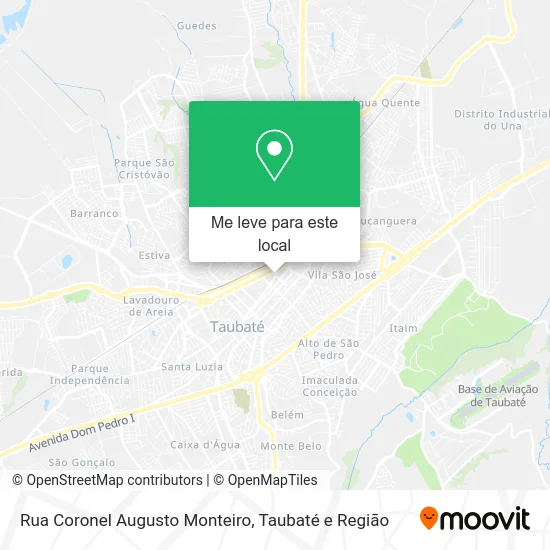 Rua Coronel Augusto Monteiro mapa