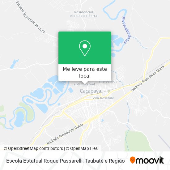 Escola Estatual Roque Passarelli mapa