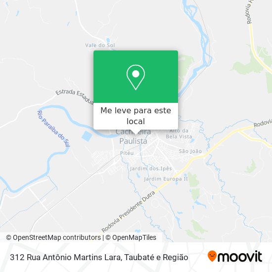 312 Rua Antônio Martins Lara mapa