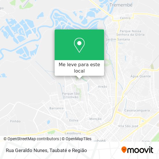 Rua Geraldo Nunes mapa
