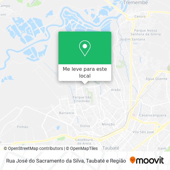 Rua José do Sacramento da Silva mapa