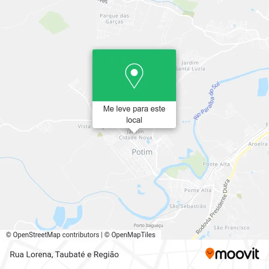 Rua Lorena mapa