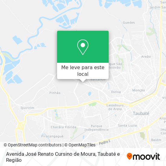 Avenida José Renato Cursino de Moura mapa