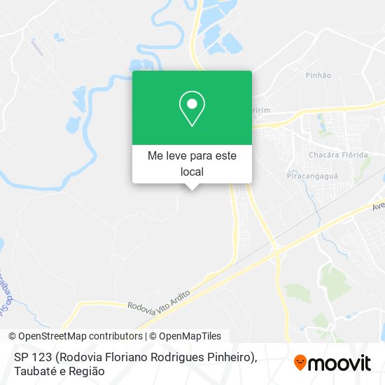 SP 123 (Rodovia Floriano Rodrigues Pinheiro) mapa