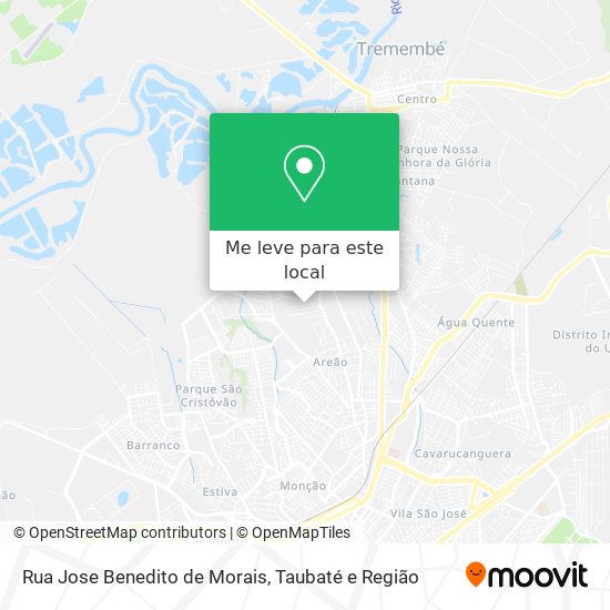Rua Jose Benedito de Morais mapa