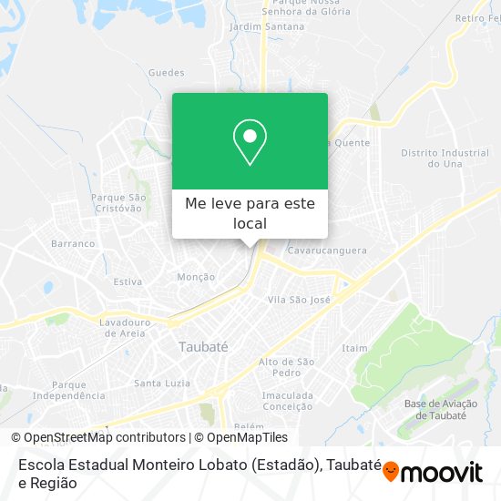 Escola Estadual Monteiro Lobato (Estadão) mapa