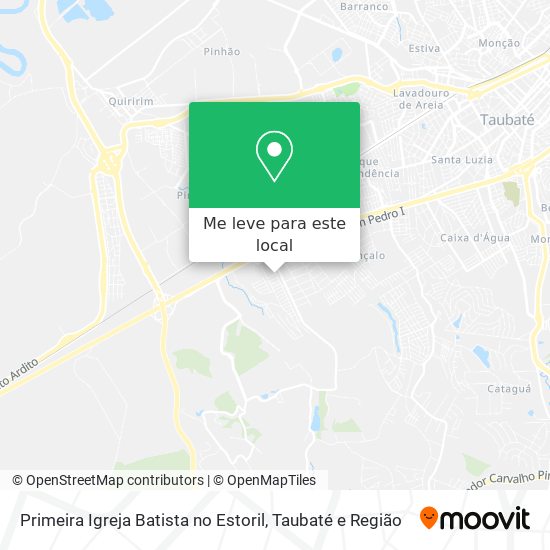 Primeira Igreja Batista no Estoril mapa