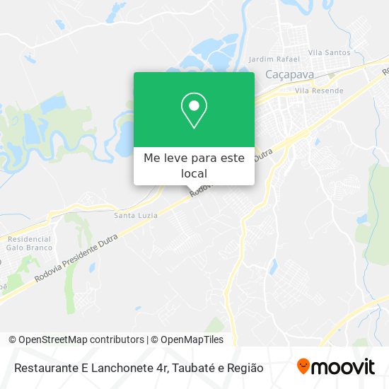 Restaurante E Lanchonete 4r mapa