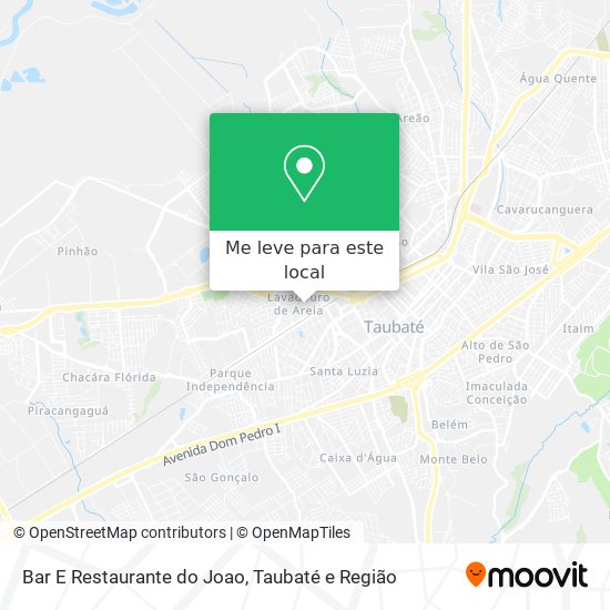 Bar E Restaurante do Joao mapa