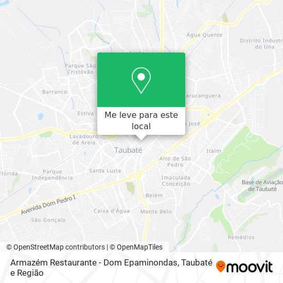 Armazém Restaurante - Dom Epaminondas mapa