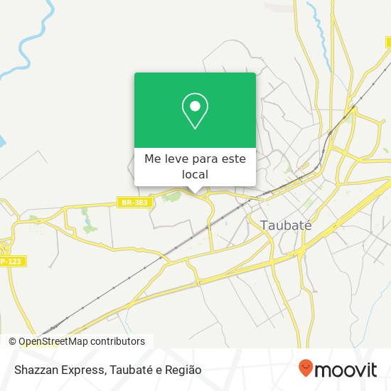 Shazzan Express, Avenida Charles Schnneider Taubaté Taubaté-SP 12040-001 mapa