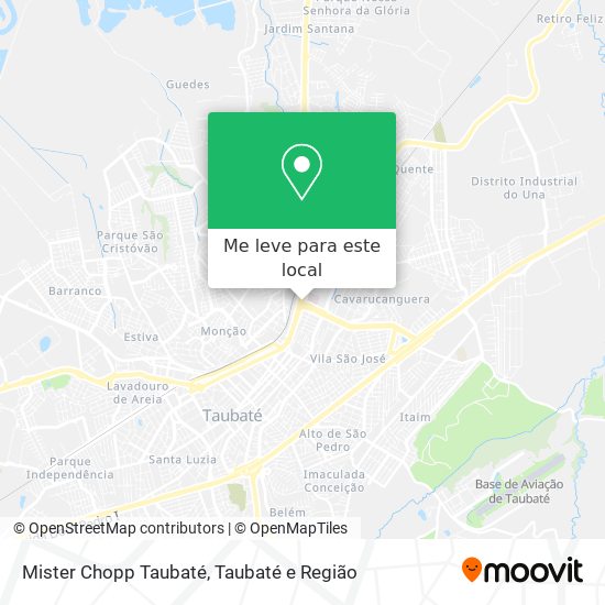 Mister Chopp Taubaté mapa