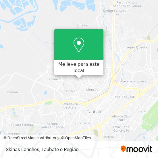 Skinas Lanches mapa