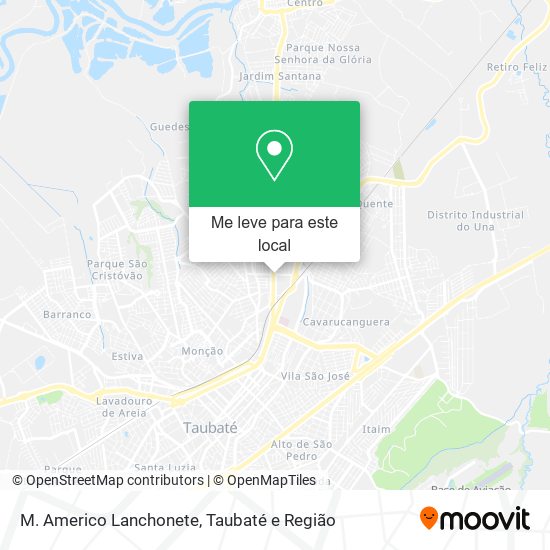 M. Americo Lanchonete mapa