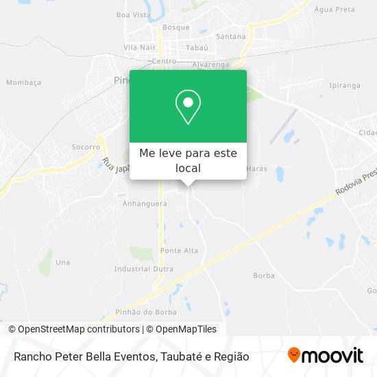Rancho Peter Bella Eventos mapa