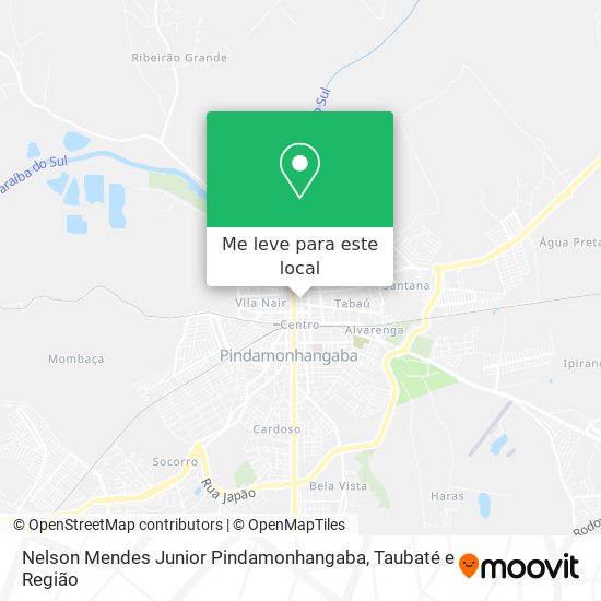 Nelson Mendes Junior Pindamonhangaba mapa