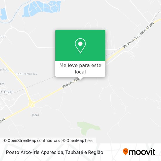 Posto Arco-Íris Aparecida mapa