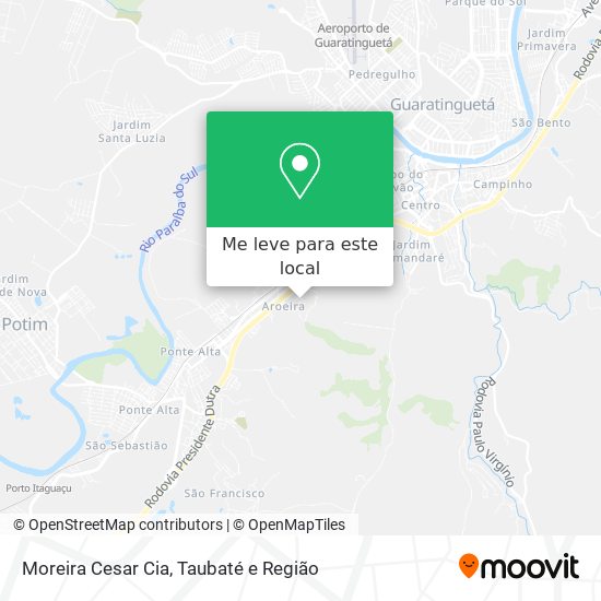 Moreira Cesar Cia mapa