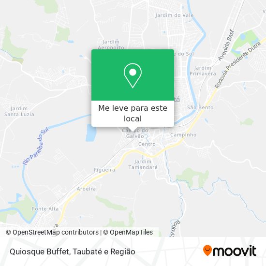 Quiosque Buffet mapa