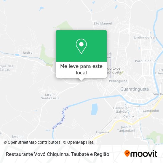 Restaurante Vovó Chiquinha mapa