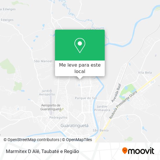 Marmitex D Alê mapa