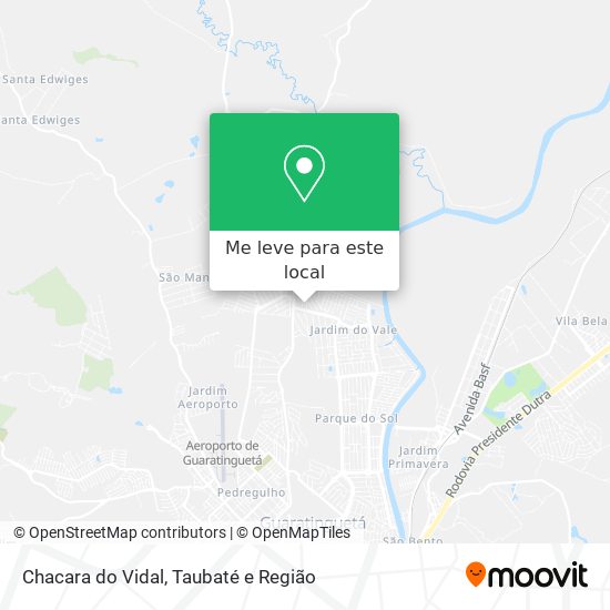 Chacara do Vidal mapa
