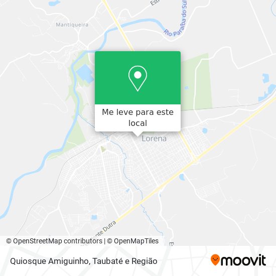 Quiosque Amiguinho mapa