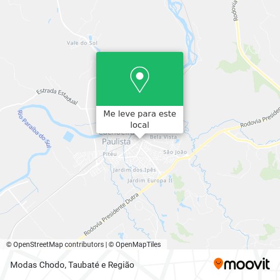 Modas Chodo mapa