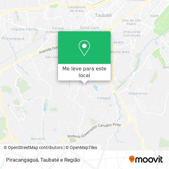 Piracangaguá mapa