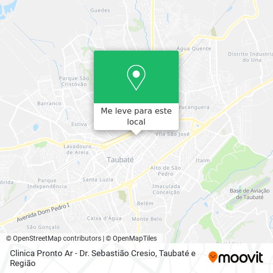 Clinica Pronto Ar - Dr. Sebastião Cresio mapa