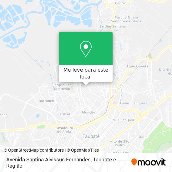 Avenida Santina Alvissus Fernandes mapa