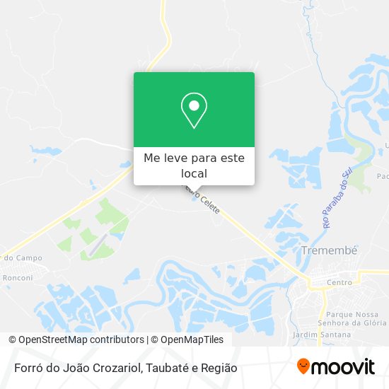 Forró do João Crozariol mapa