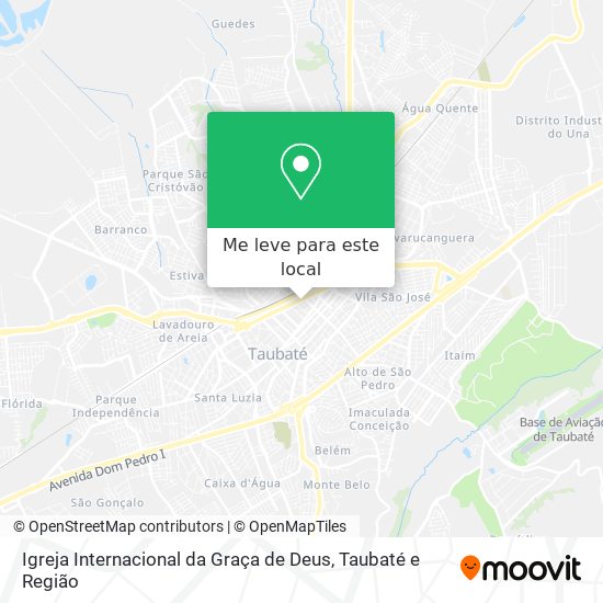 Igreja Internacional da Graça de Deus mapa