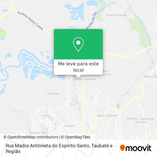 Rua Madre Antônieta do Espírito Santo mapa